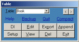 Textbook inventory database tables